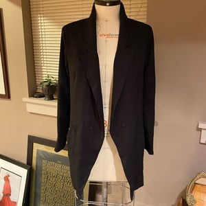 Lt Wt Crepe Boyfriend Blazer